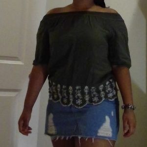 off shoulder blouse